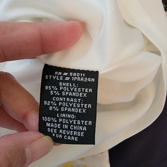 NEW JAX Watercolor Abstract Sleeveless Sheath Dress Sz 4 Full-Zip Minimalist - Picture 11 of 12